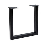 Table base U-Frame metal black (set of 2)