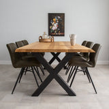 Table base X-Frame metal black (set of 2) - image 2