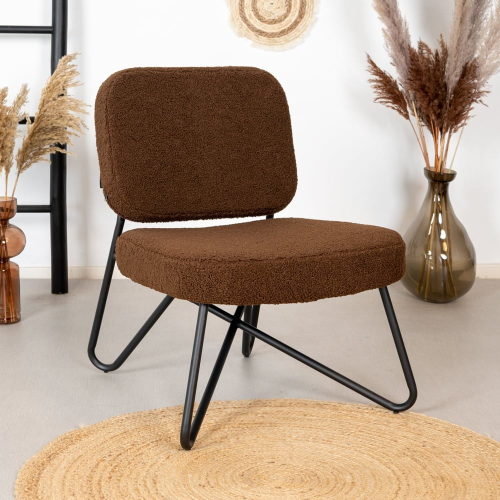 Teddy armchair Julia brown Teddy fabric