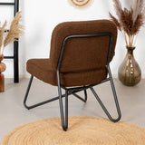 Teddy armchair Julia brown Teddy fabric