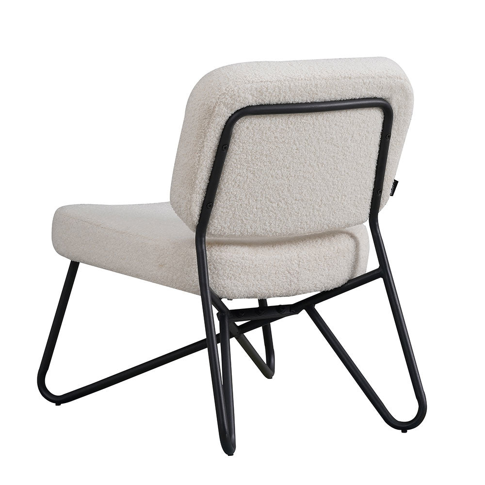 Teddy armchair Julia white Teddy fabric