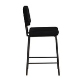 Velvet bar stool Aspen black 64-77 cm - image 7