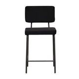 Velvet bar stool Aspen black 64-77 cm - image 6