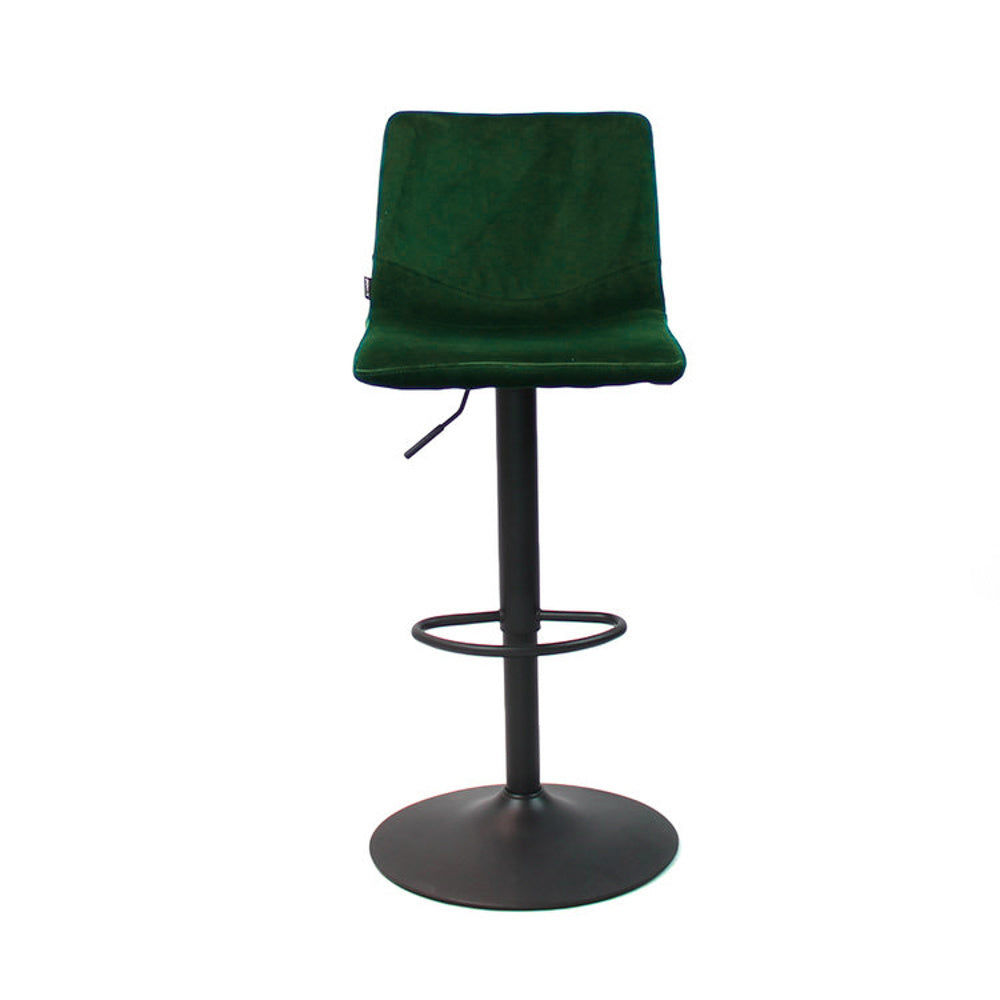 Velvet bar stool Frenkie green 60-76 cm Dark green 45 cm wide