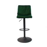 Velvet bar stool Frenkie green 60-76 cm Dark green 45 cm wide