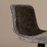 Velvet bar stool Jack brown 60-82 cm, 45 cm wide
