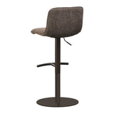 Velvet bar stool Jack brown 60-82 cm, 45 cm wide