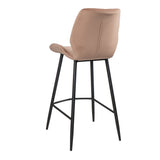 Velvet bar stool Toby pink 71 cm - image 6