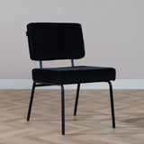 Velvet dining room chair Aspen black - image 1