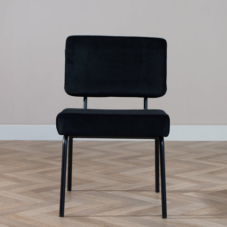 Velvet dining room chair Aspen black - image 3