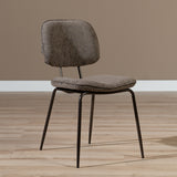 Velvet dining room chair Javi brown