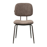 Velvet dining room chair Javi brown