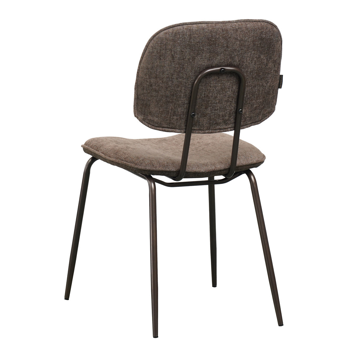 Velvet dining room chair Javi brown