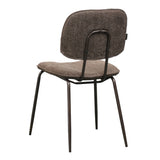 Velvet dining room chair Javi brown