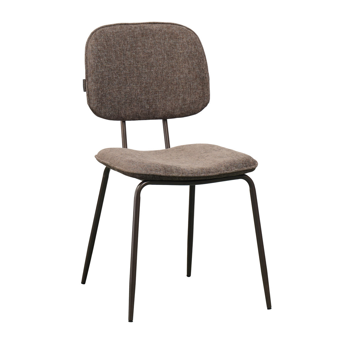 Velvet dining room chair Javi brown