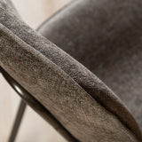 Velvet dining room chair Javi brown