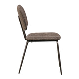 Velvet dining room chair Javi brown