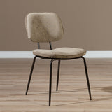 Velvet dining room chair Javi taupe