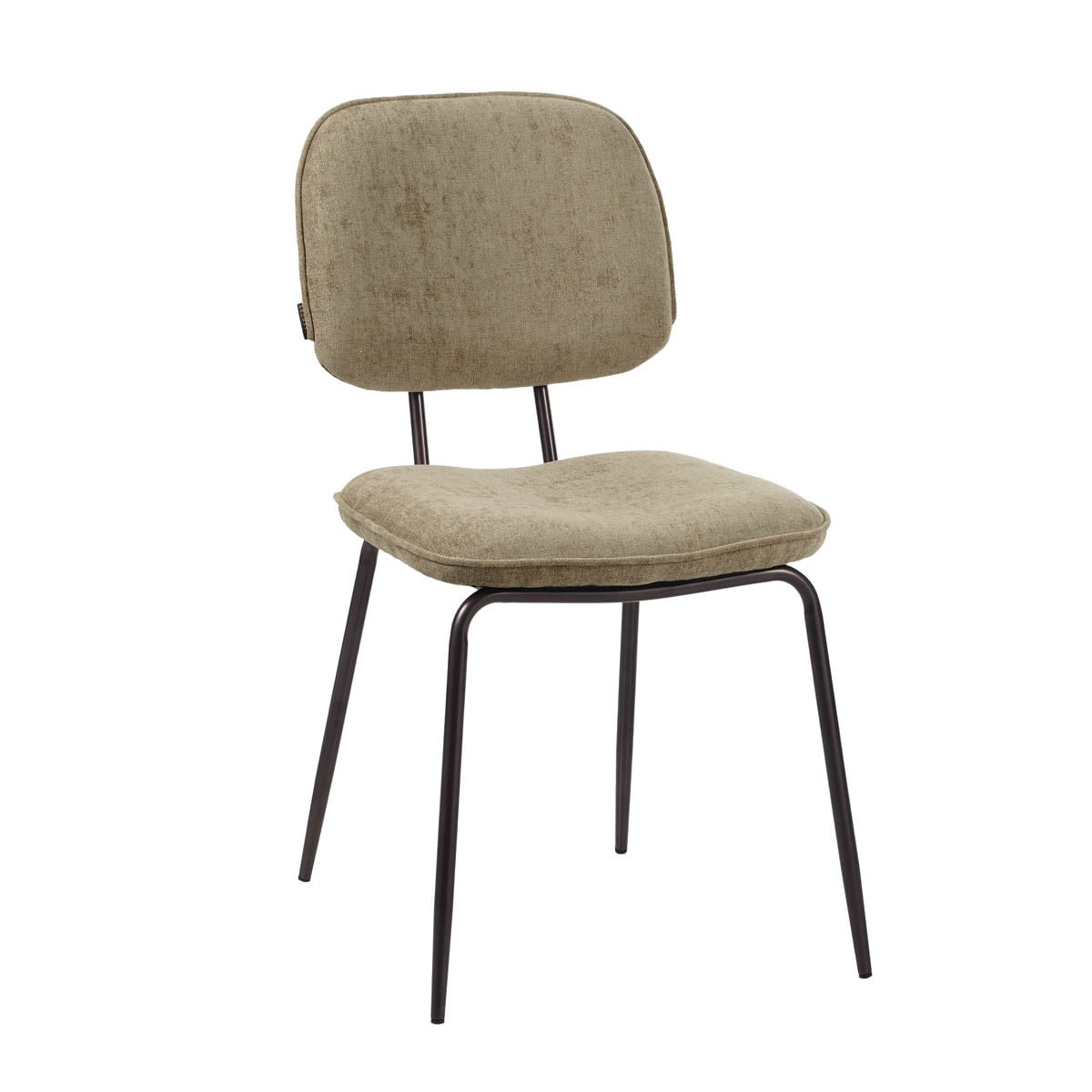 Velvet dining room chair Javi taupe