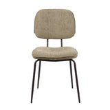 Velvet dining room chair Javi taupe