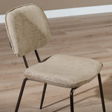 Velvet dining room chair Javi taupe