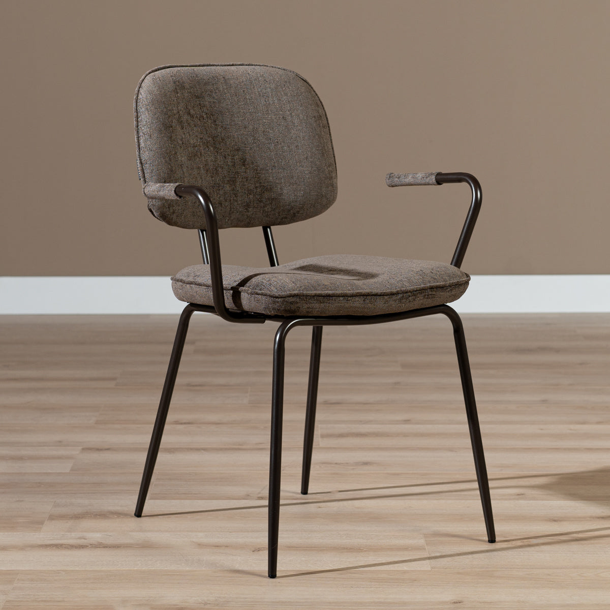 Velvet dining room chair Jethro brown
