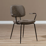 Velvet dining room chair Jethro brown