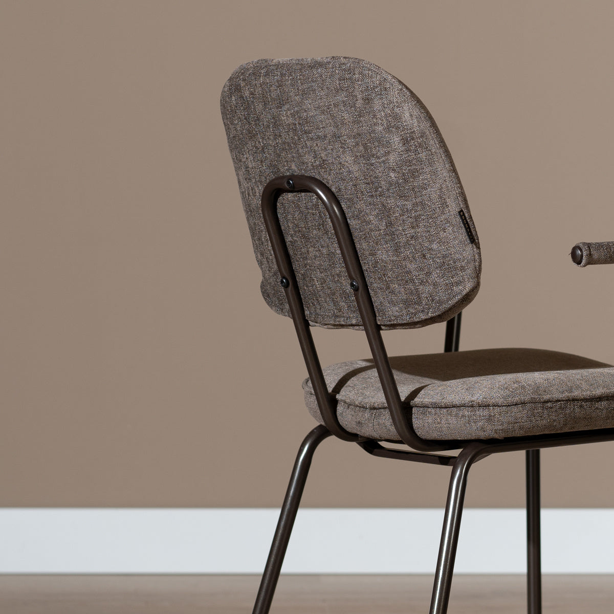 Velvet dining room chair Jethro brown