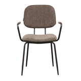 Velvet dining room chair Jethro brown