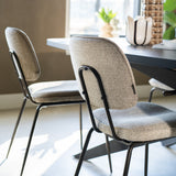 Velvet dining room chair Jethro brown