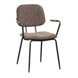 Velvet dining room chair Jethro brown