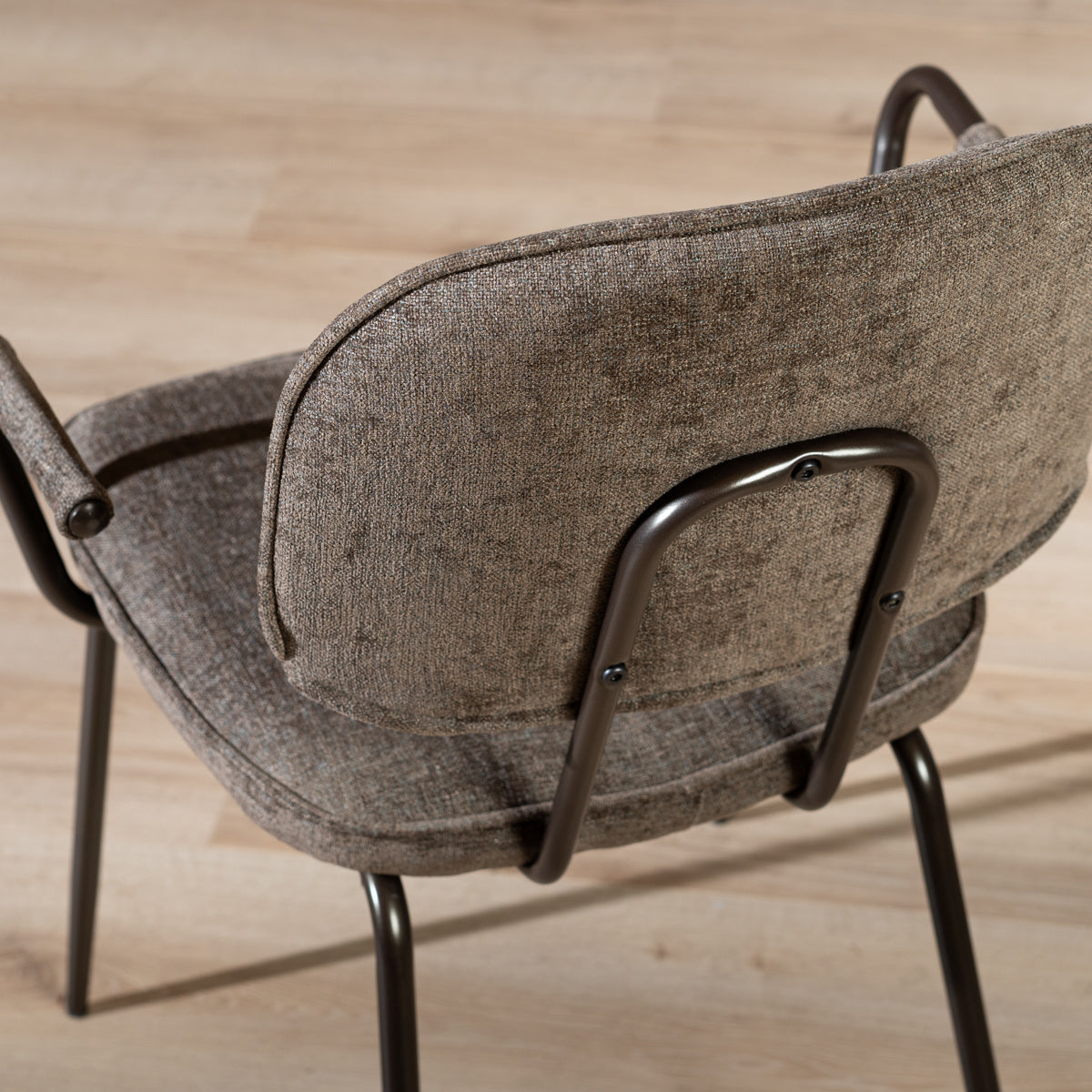 Velvet dining room chair Jethro brown
