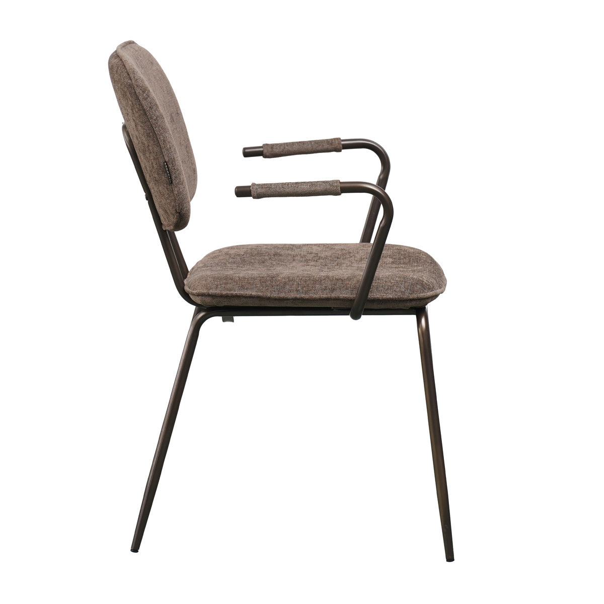Velvet dining room chair Jethro brown