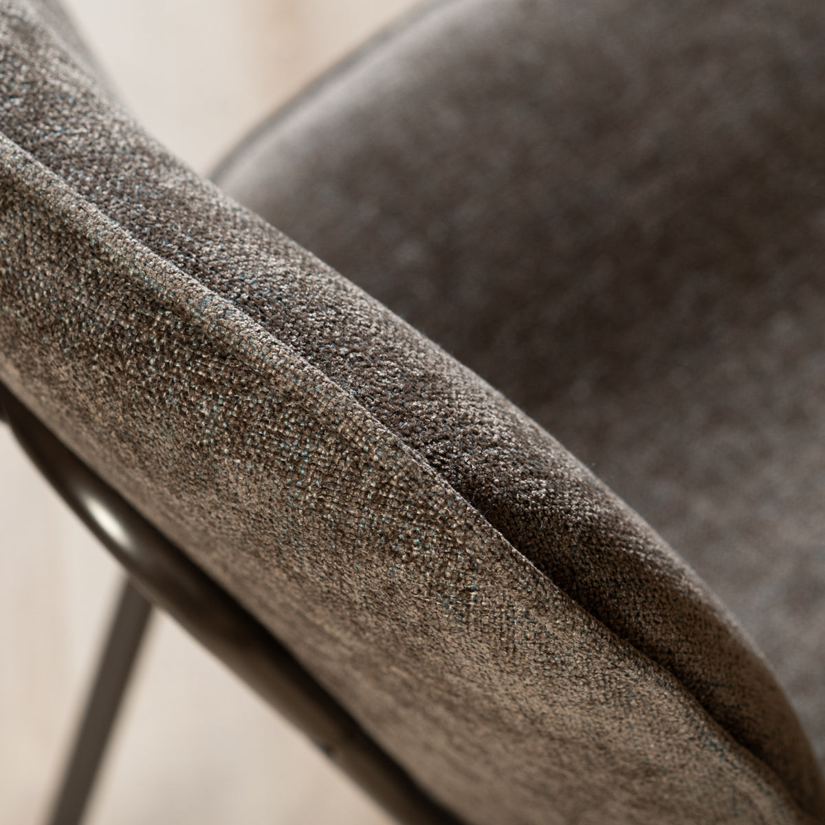 Velvet dining room chair Jethro brown