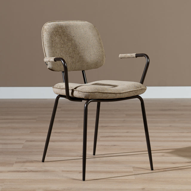 Velvet dining room chair Jethro taupe