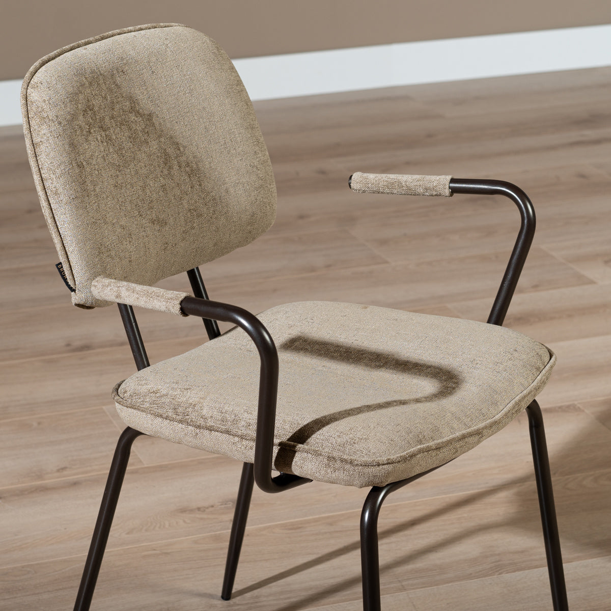 Velvet dining room chair Jethro taupe