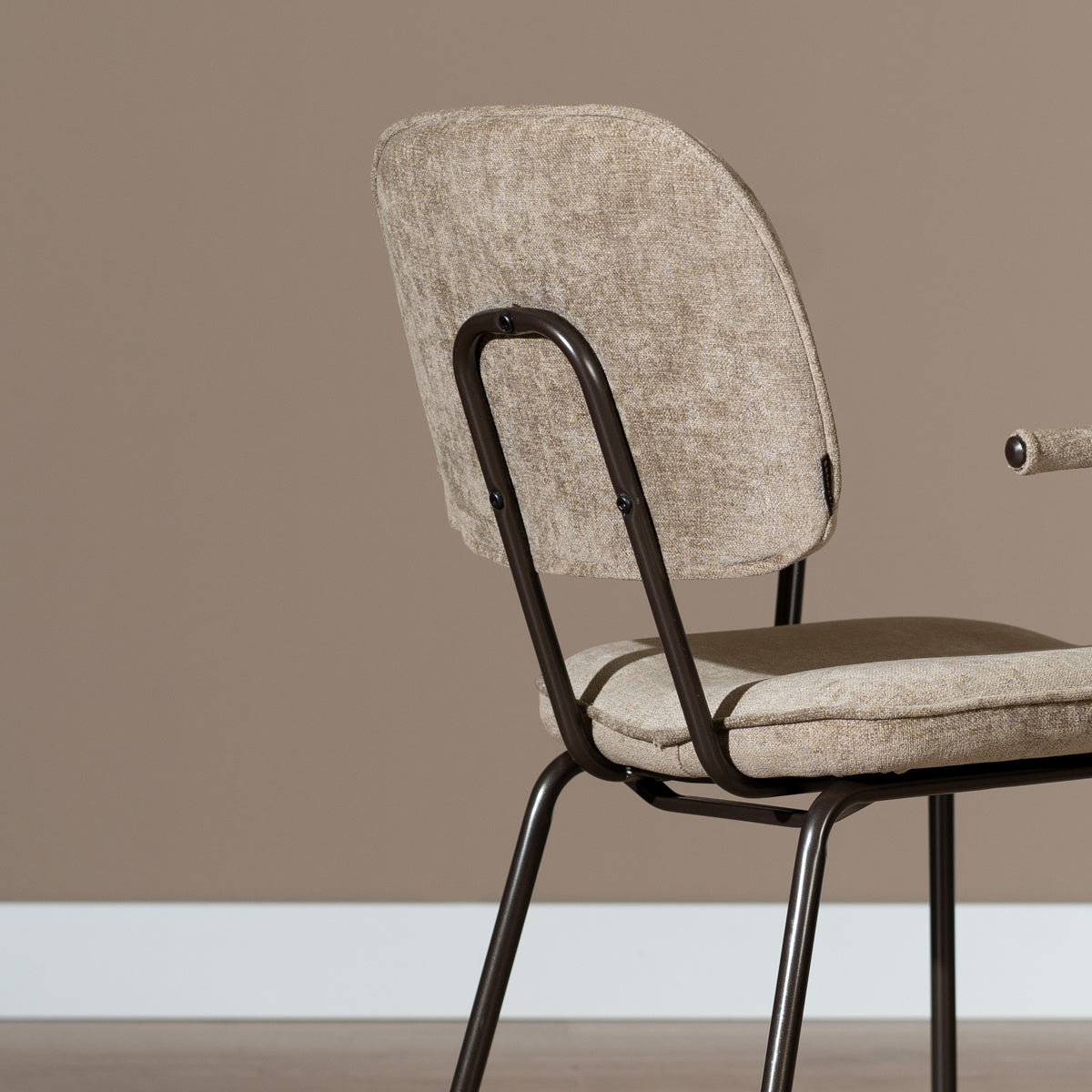 Velvet dining room chair Jethro taupe