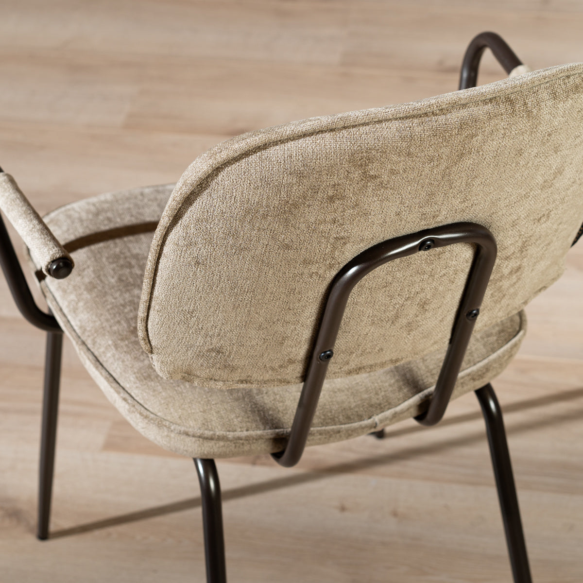 Velvet dining room chair Jethro taupe