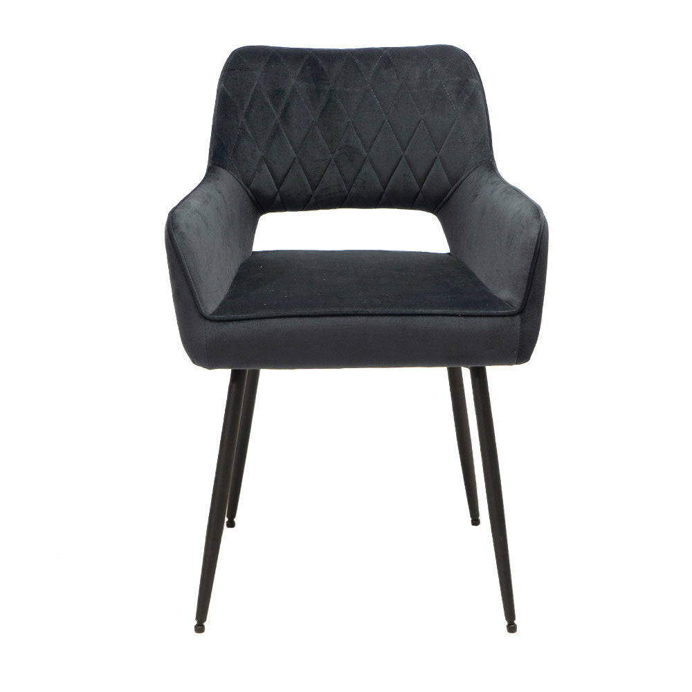 Velvet dining room chair Mika anthracite - image 6