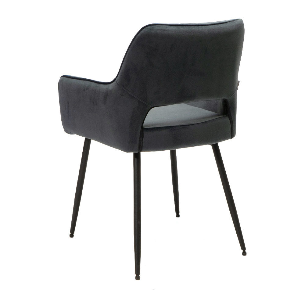 Velvet dining room chair Mika anthracite - image 7
