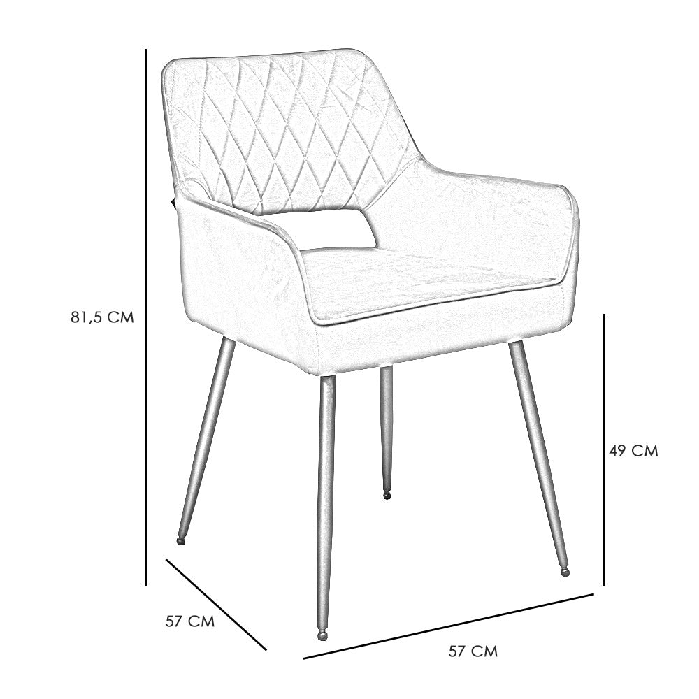 Velvet dining room chair Mika dark green - image 7