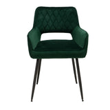 Velvet dining room chair Mika dark green - image 5