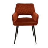 Velvet dining room chair Mika copper - image 6