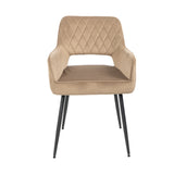 Velvet dining room chair Mika taupe - image 6