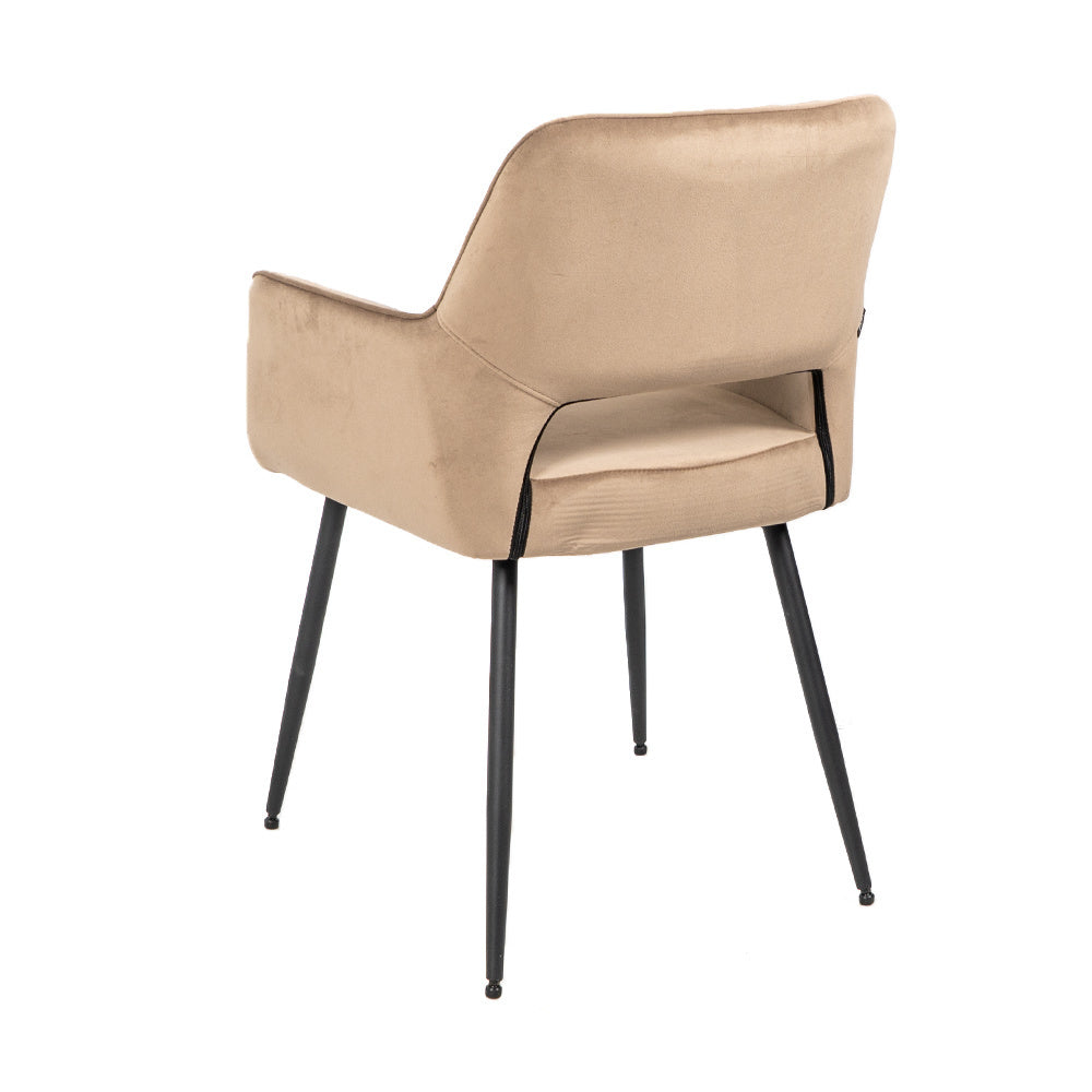 Velvet dining room chair Mika taupe - image 7