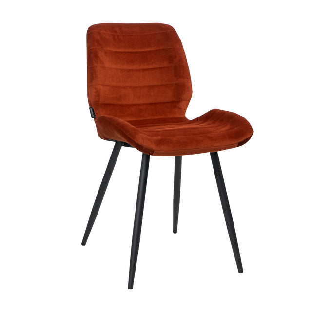 Velvet dining room chair Toby copper
