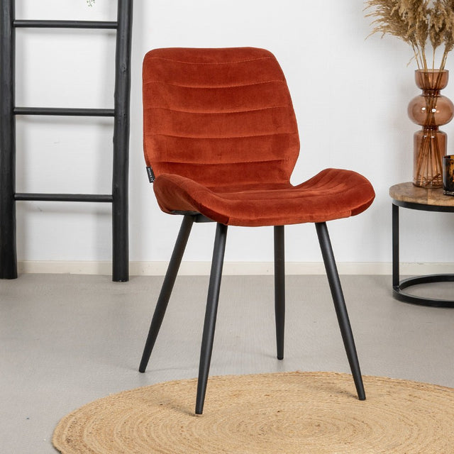 Velvet dining room chair Toby copper - image 1
