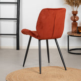 Velvet dining room chair Toby copper - image 3