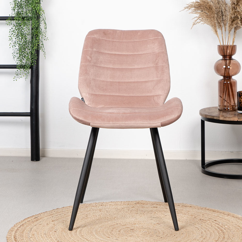 Velvet dining room chair Toby pink - image 2