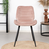 Velvet dining room chair Toby pink - image 2